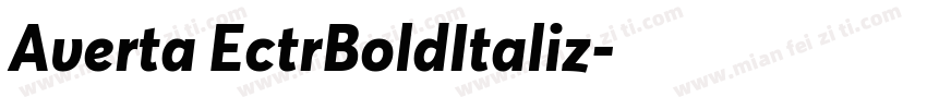 Averta EctrBoldItaliz字体转换